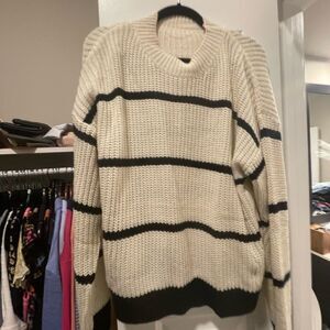 Black and white sweater